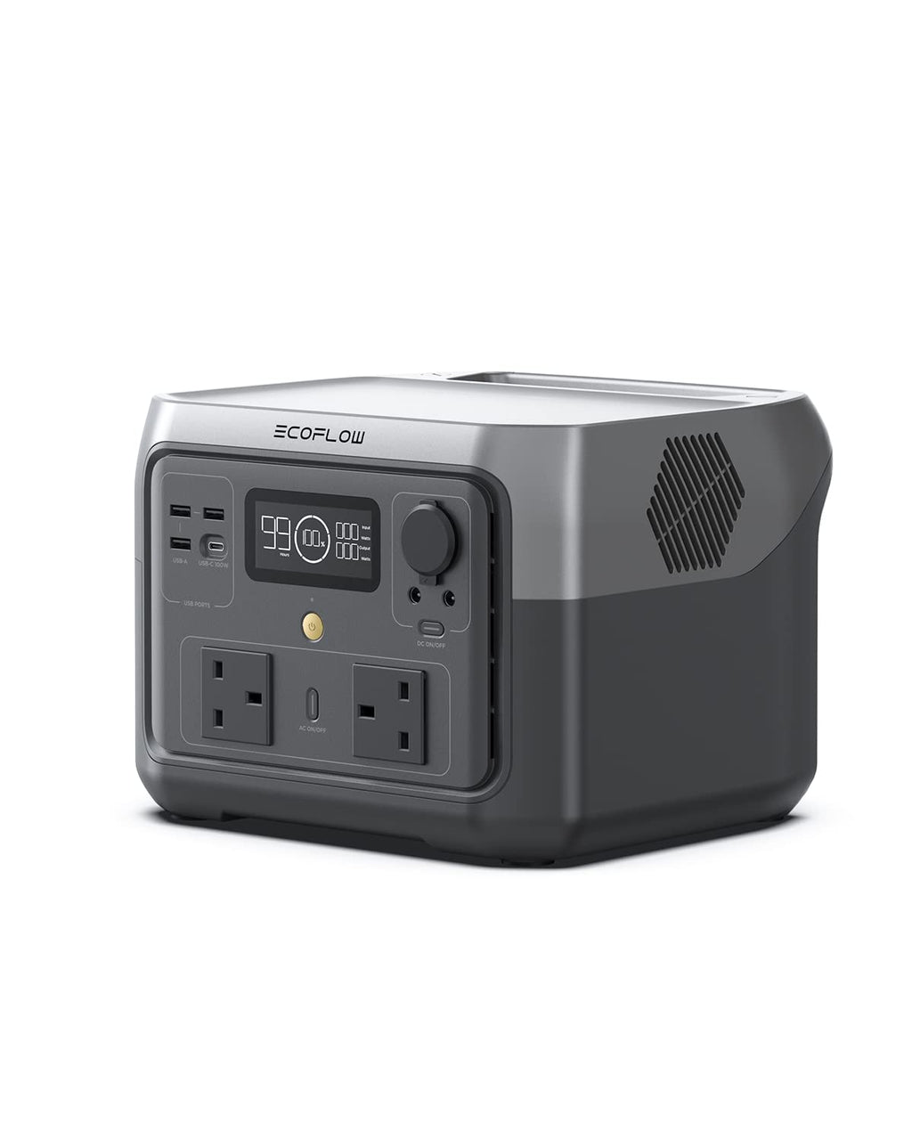 EF ECOFLOW Portable Power Station RIVER 2 MAX, 512Wh LiFeP04 Battery