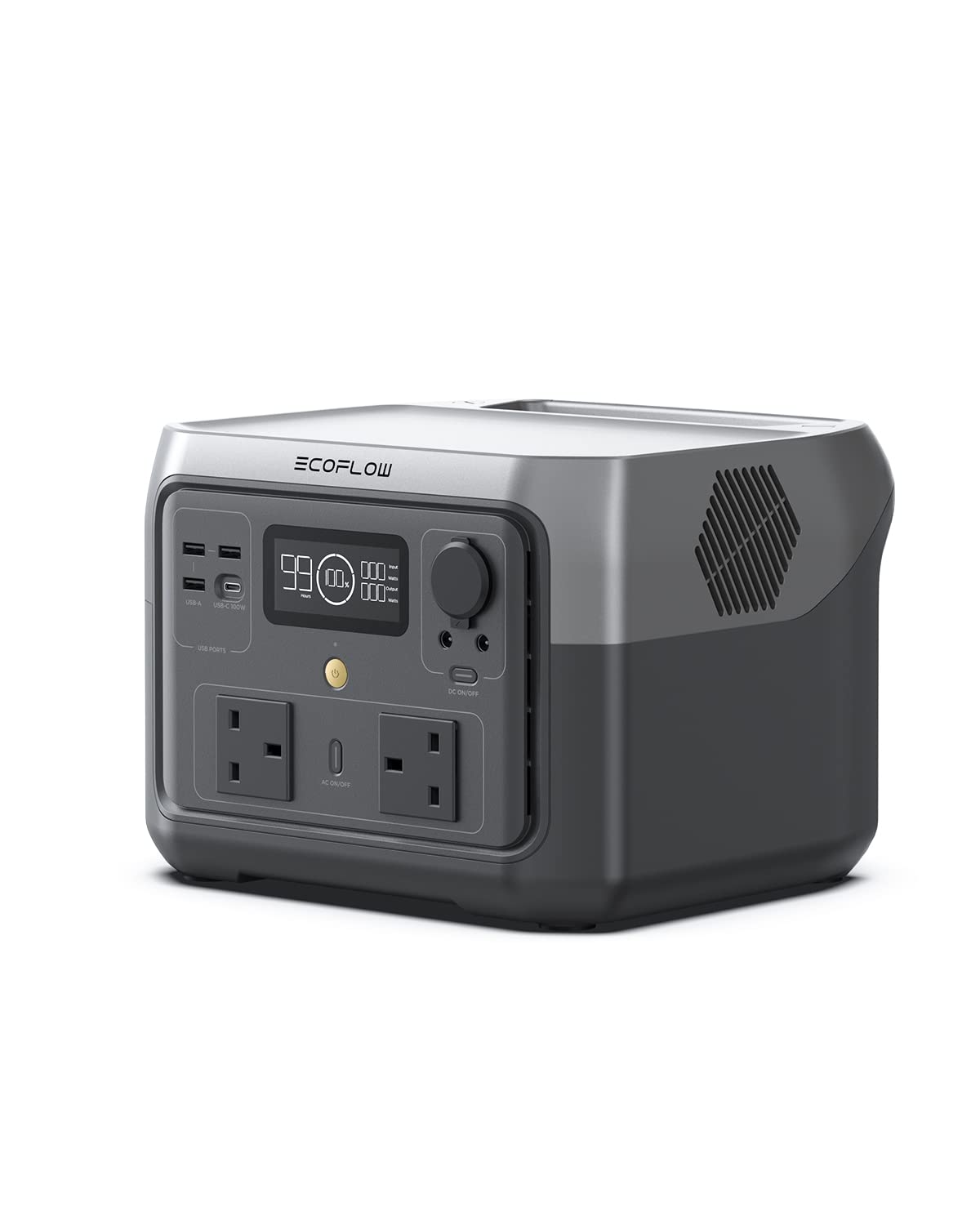 EF ECOFLOW Portable Power Station RIVER 2 MAX, 512Wh LiFeP04 Battery