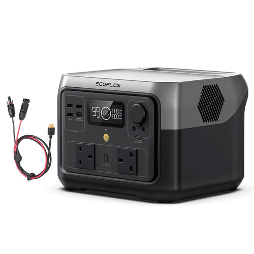 EF ECOFLOW Portable Power Station RIVER 2 MAX, 512Wh LiFeP04 Battery