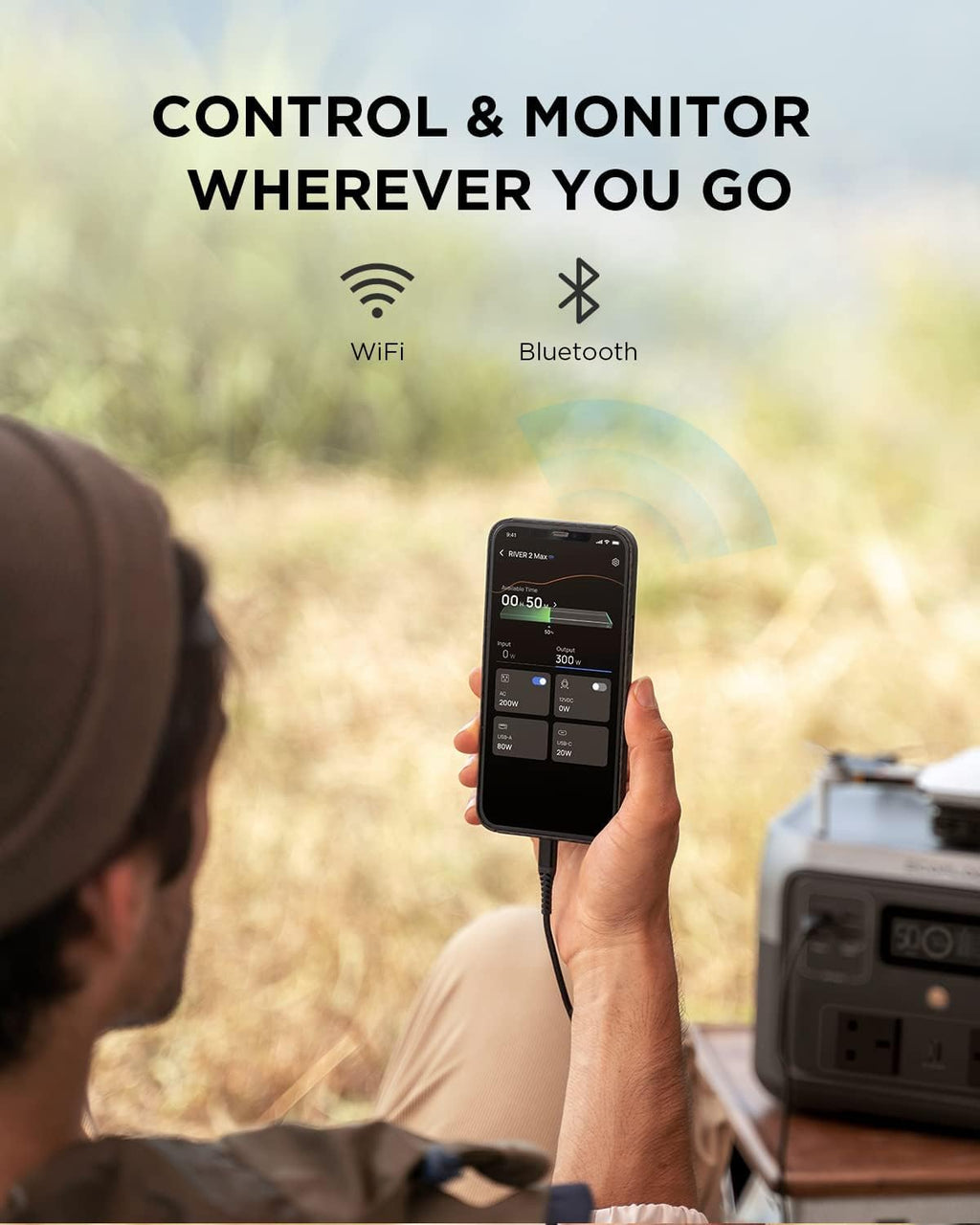EF ECOFLOW Portable Power Station RIVER 2 MAX, 512Wh LiFeP04 Battery