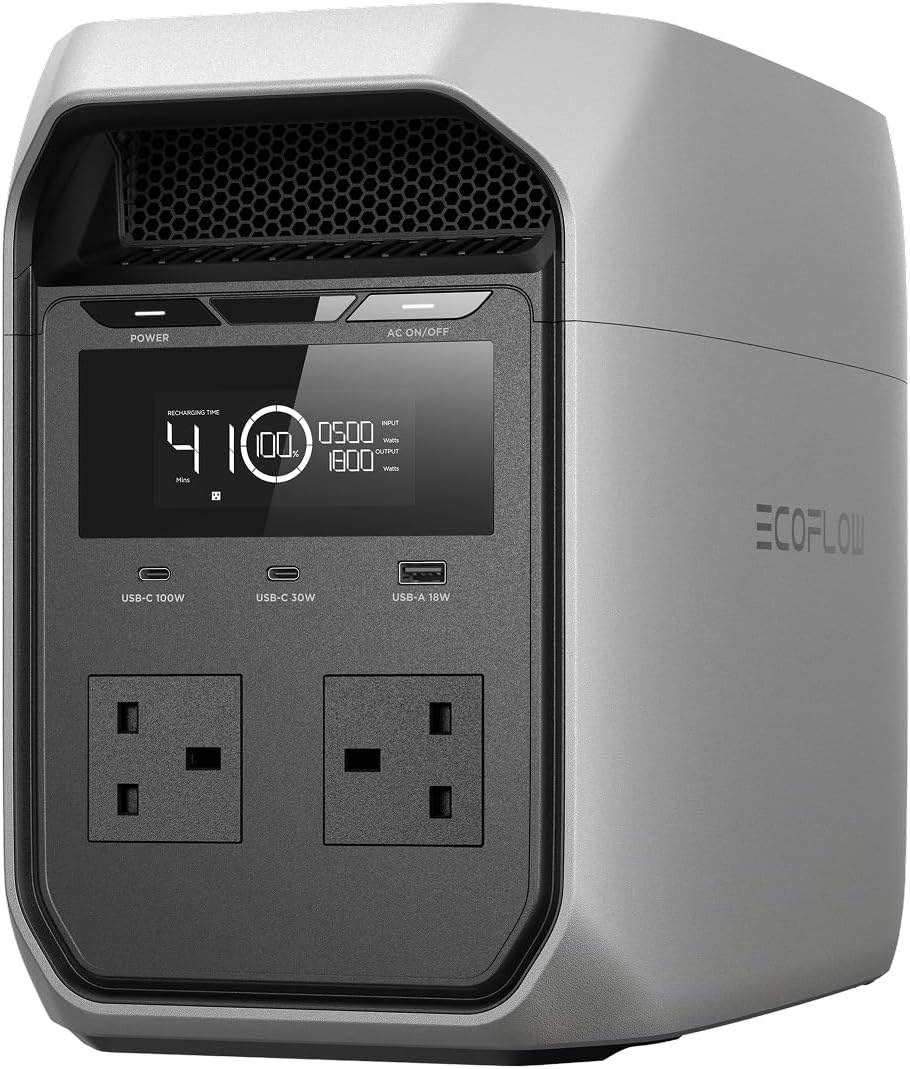 EF ECOFLOW DELTA 3 Classic Portable Power Station, 1024Wh LiFePO4 Battery