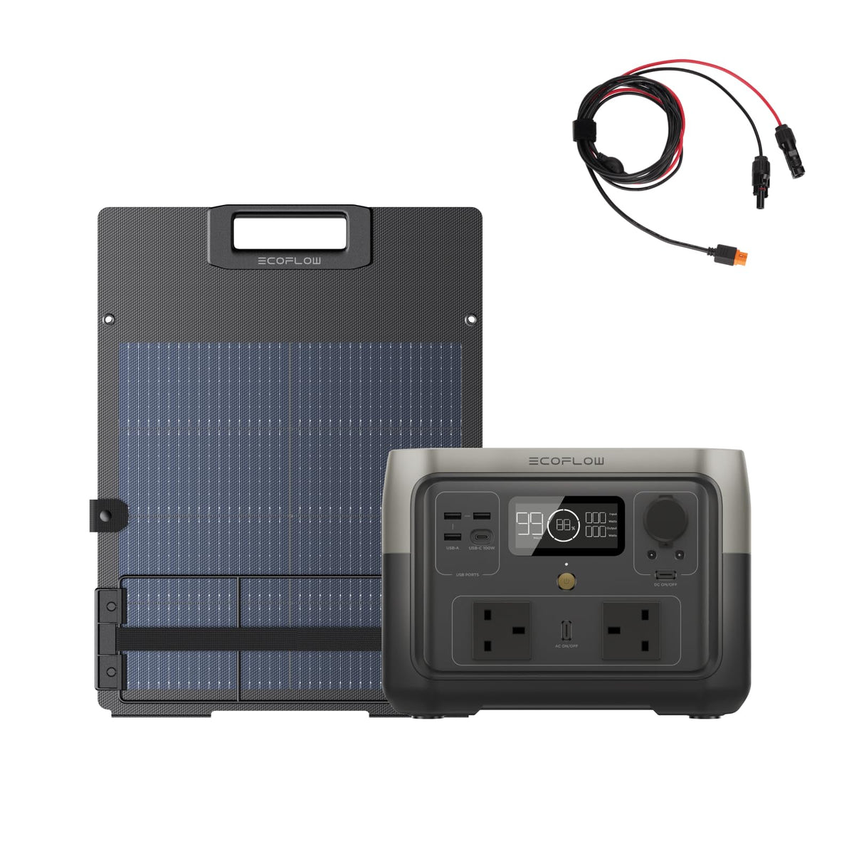 EF ECOFLOW Portable Power Station RIVER 2 MAX, 512Wh LiFeP04 Battery