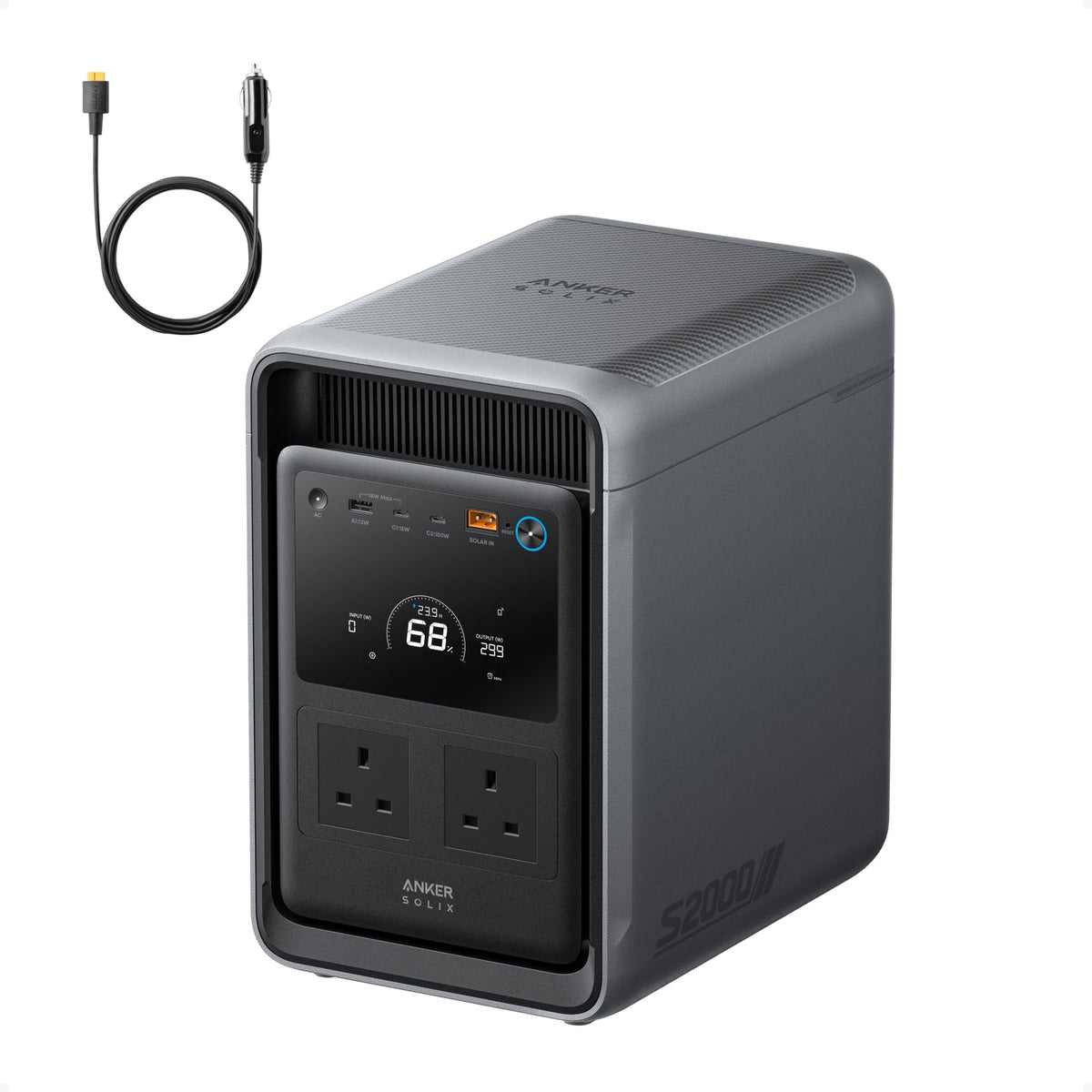 Anker SOLIX S2000, 2010Wh 1500W Power Station, 10ms UPS, Home Backup