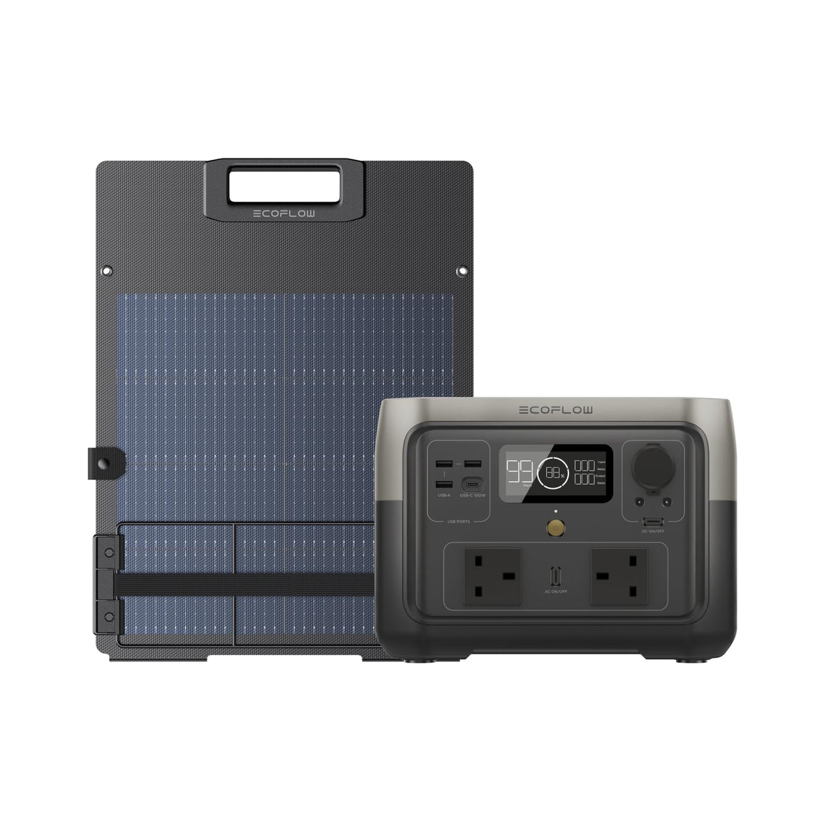 EF ECOFLOW Portable Power Station RIVER 2 MAX, 512Wh LiFeP04 Battery