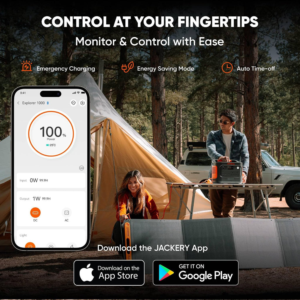 Jackery Explorer 1000 v2, 1500W 1070Wh LiFePO4 Portable Power Station