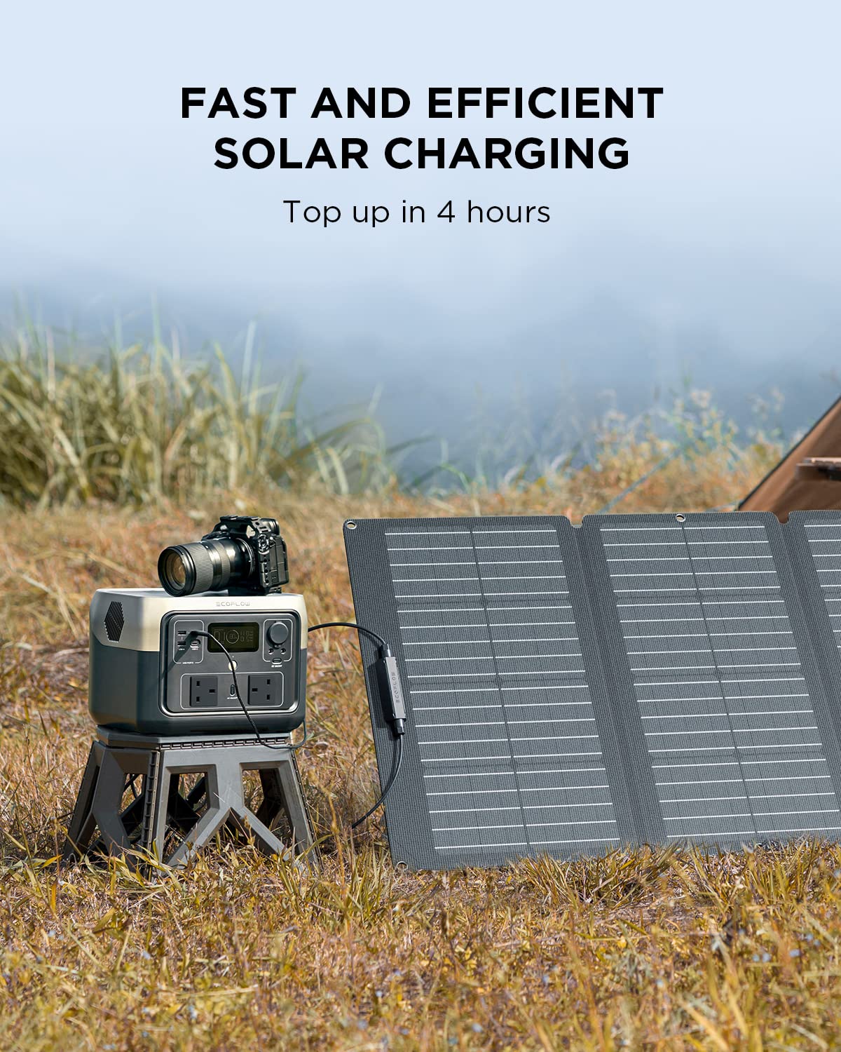 EF ECOFLOW Portable Power Station RIVER 2 MAX, 512Wh LiFeP04 Battery